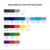 tank top color chart 2 - Dorohedoro Store