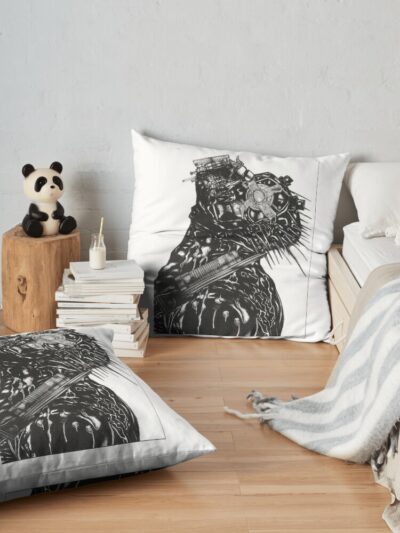 Kaiman - Dorohedoro Throw Pillow Official Dorohedoro Merch