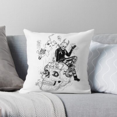 Dorohedoro Ebisu X Kikurage Throw Pillow Official Dorohedoro Merch