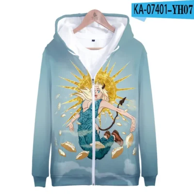 Dorohedoro Blue 3D Zipper Hoodie - Dorohedoro Store