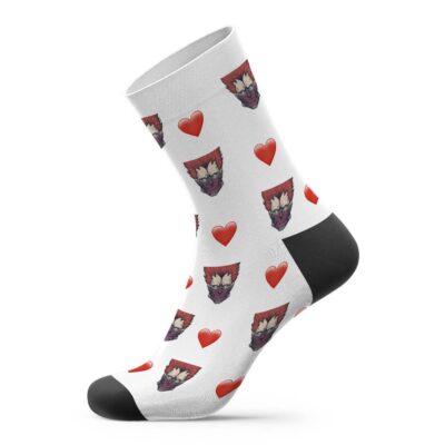 Dorohedoro Heart White Socks - Dorohedoro Store